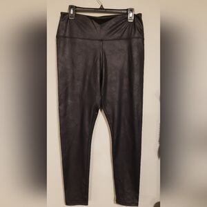 Black Faux Leather Leggings